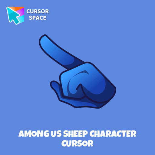 Among Us Sheep Character cursor arrow cursor
